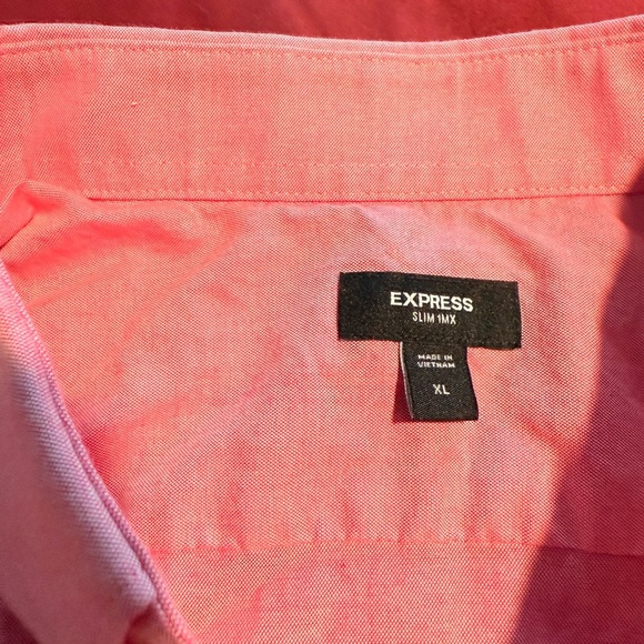Express Pink Casual Button Down Shirt - Picture 3 of 4